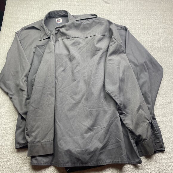 Lot x3 VTG Big Bill Canada Made Work Shirt Men 2XL Grey Long Sleeve Workwear ** - Picture 11 of 16